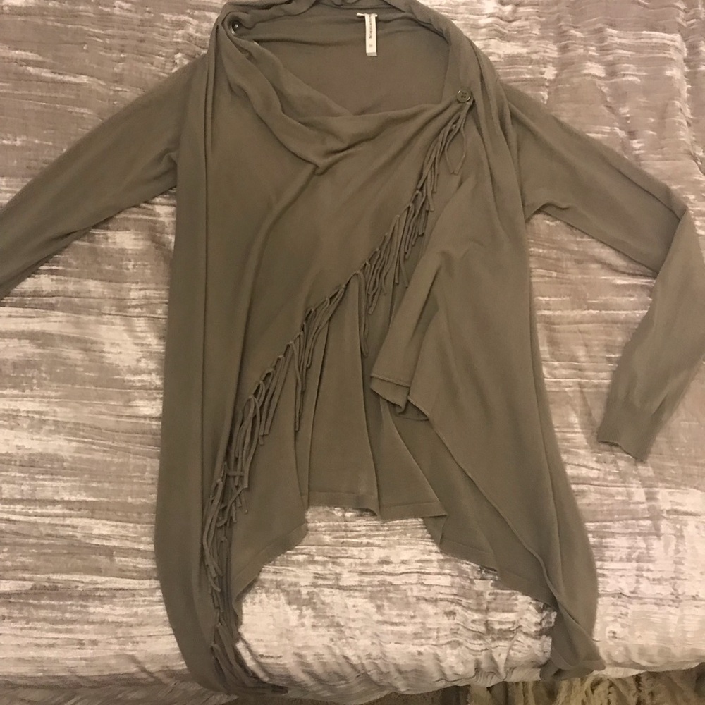 Wrap Around Olive Sweater